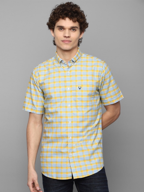

Allen Solly Men Multicoloured Slim Fit Checked Casual Shirt, Multi