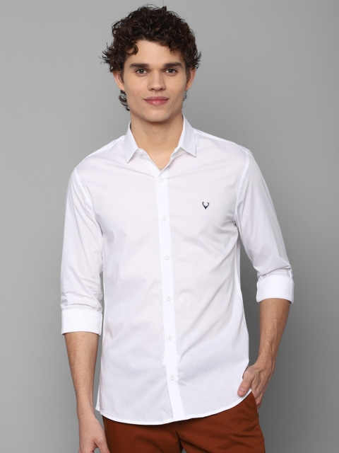 

Allen Solly Men White Slim Fit Casual Shirt