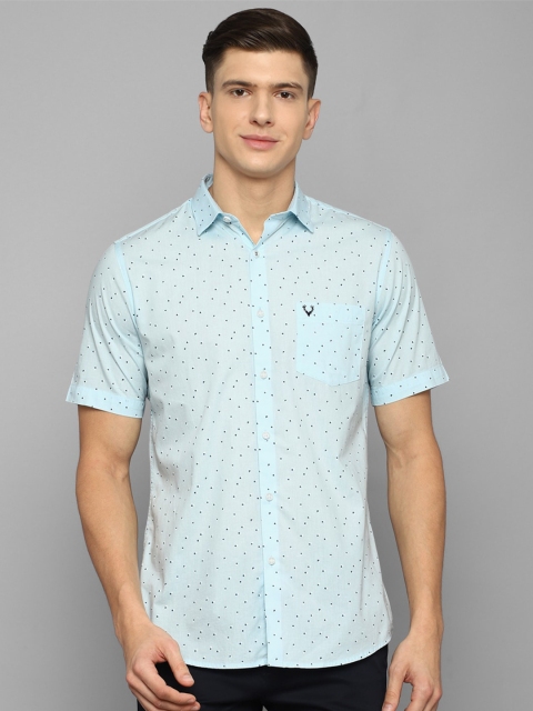 

Allen Solly Men Blue Slim Fit Printed Casual Shirt