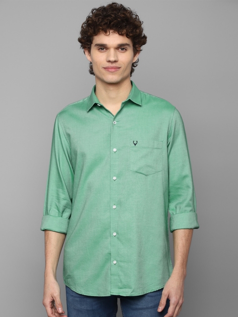 

Allen Solly Men Green Slim Fit Pure Cotton Casual Shirt