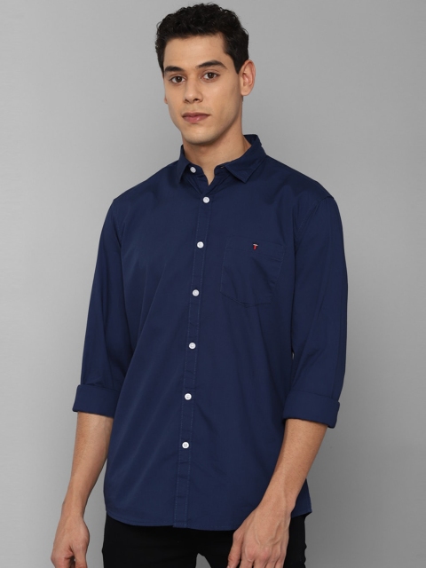 

Louis Philippe Jeans Men Navy Blue Slim Fit Casual Shirt