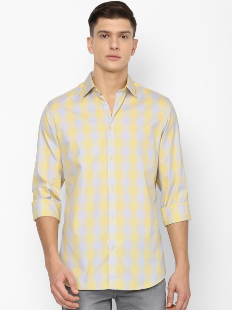 

Louis Philippe Sport Men Yellow Buffalo Checks Checked Casual Shirt