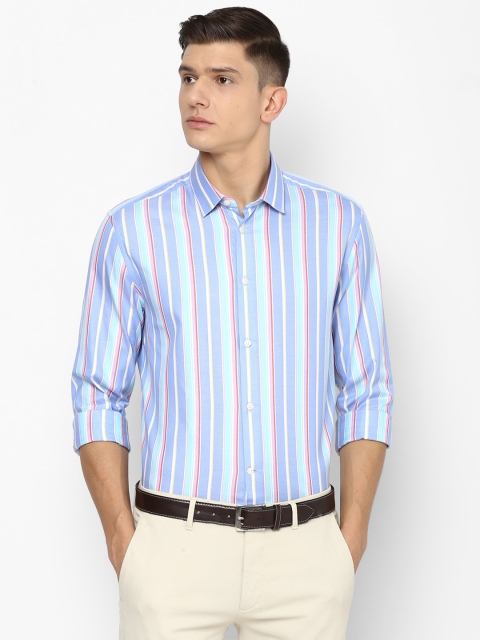 

Louis Philippe Sport Men Blue Striped Formal Shirt
