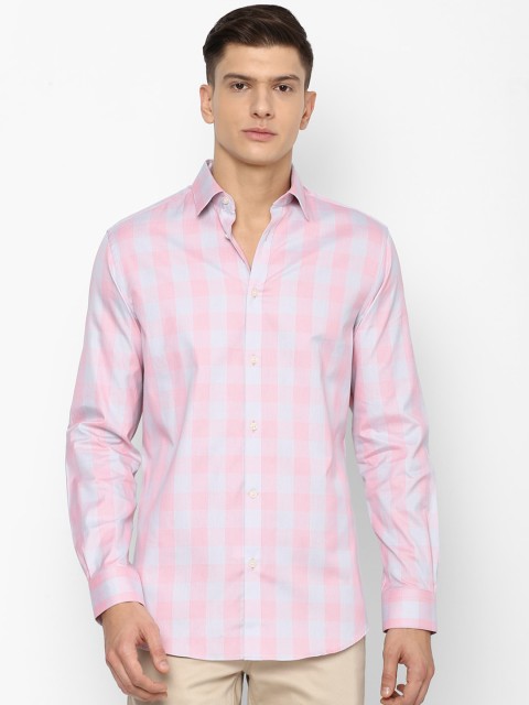 

Louis Philippe Sport Men Pink Checked Casual Shirt