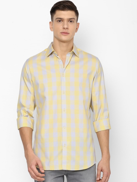 

Louis Philippe Sport Men Yellow Regular Fit Buffalo Checked Cotton Casual Shirt