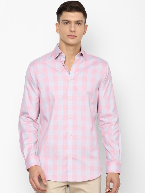 

Louis Philippe Sport Men Pink Checked Cotton Casual Shirt