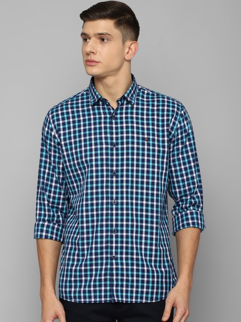 

Louis Philippe Sport Men Blue Slim Fit Checked Casual Shirt