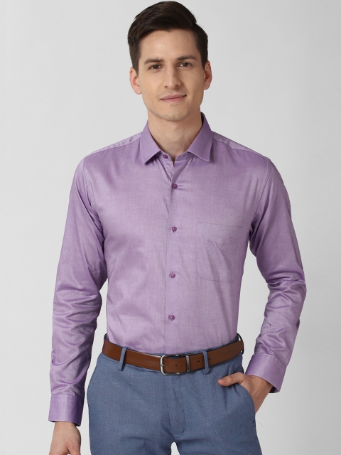 

Peter England Men Purple Slim Fit Formal Shirt