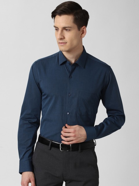 

Peter England Men Navy Blue Slim Fit Formal Shirt