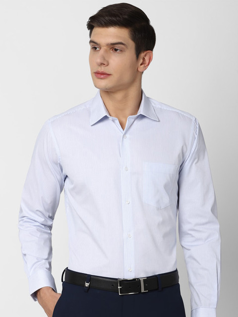 

Van Heusen Men Blue Slim Fit Striped Formal Shirt