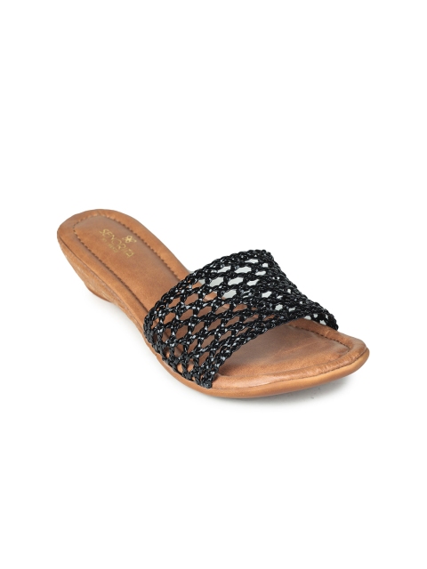 

Liberty Women Black Open Toe Flats