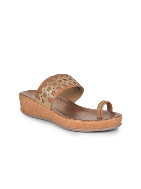 

Liberty Women Brown Embellished One Toe Flats