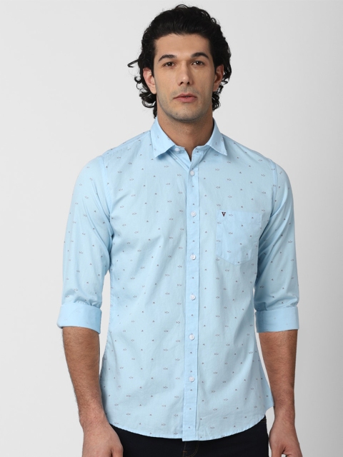 

Van Heusen Sport Men Blue Slim Fit Printed Casual Shirt