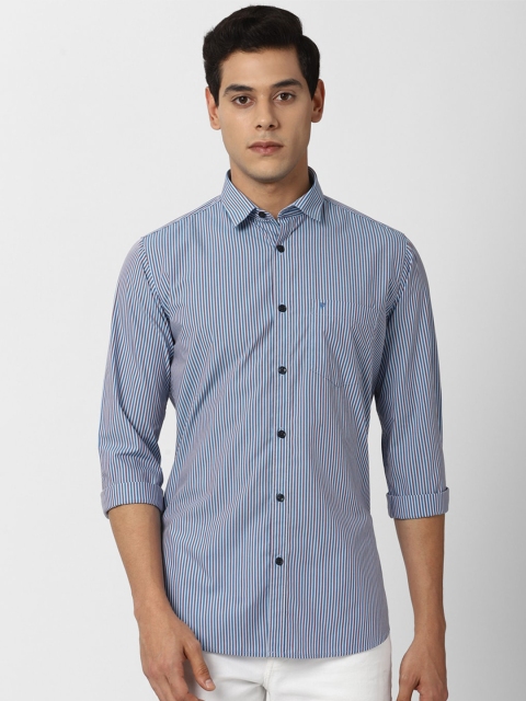 

Van Heusen Sport Men Blue Slim Fit Striped Casual Shirt