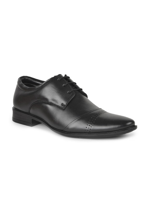 

Liberty Men Black Solid Formal Derby Shoes