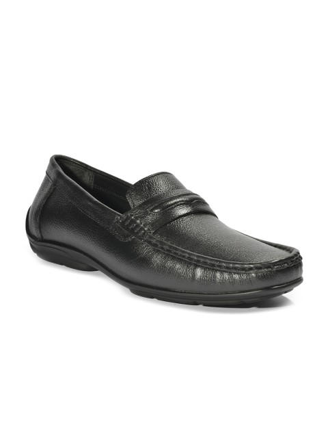 

Liberty Men Black Textured Leather Loafers