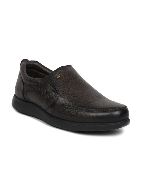 

Liberty Men Brown Textured Formal Loafers