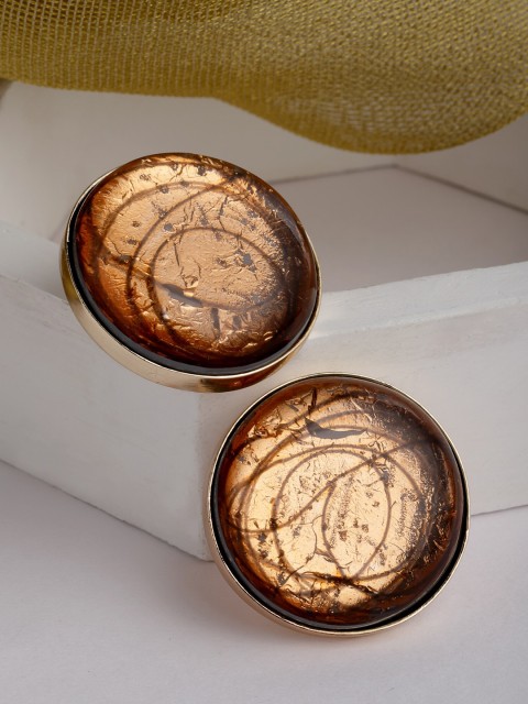 

Bijoux by Priya Chandna Rose Gold Contemporary Studs Earrings