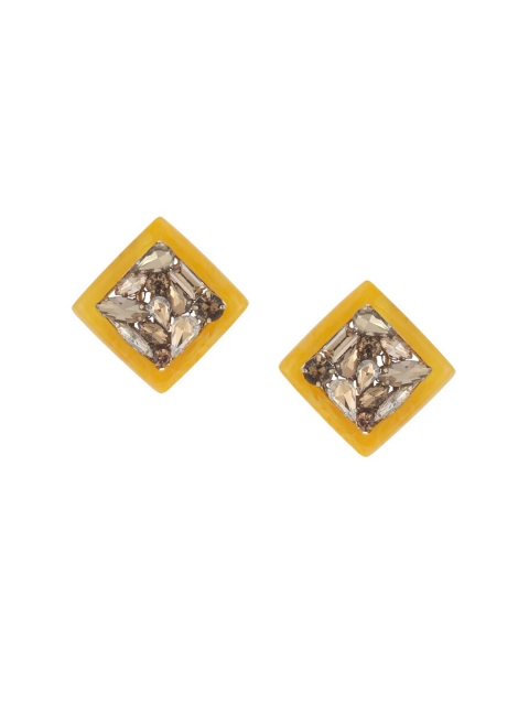 

Bijoux by Priya Chandna Yellow Contemporary Studs Earrings