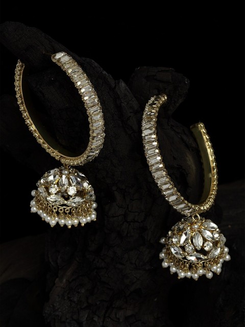 

Bijoux by Priya Chandna Transparent Contemporary Jhumkas Earrings