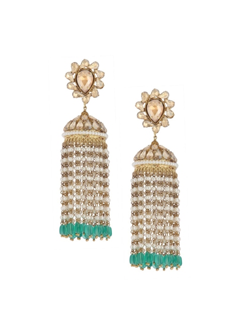 

Bijoux by Priya Chandna Gold-Toned Contemporary Drop Earrings