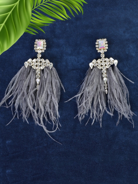 

Bijoux by Priya Chandna Grey Contemporary Drop Earrings