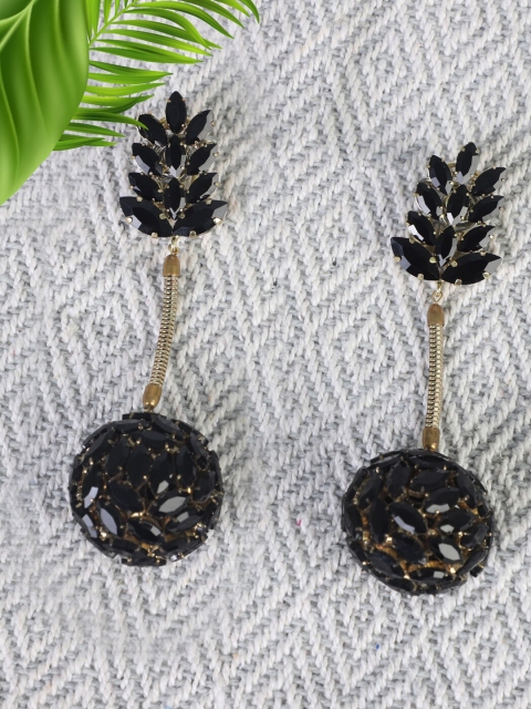 

Bijoux by Priya Chandna Black Contemporary Ear Cuff Earrings