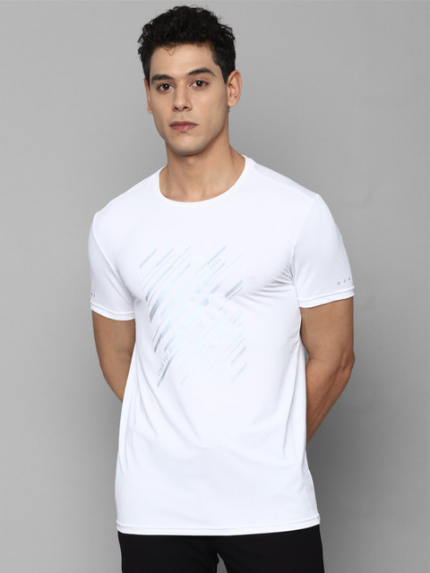 

Louis Philippe Sport Men White Typography Printed Slim Fit T-shirt