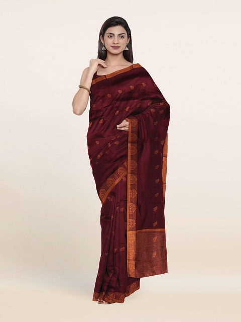 

Pothys Brown Woven Design Art Silk Saree