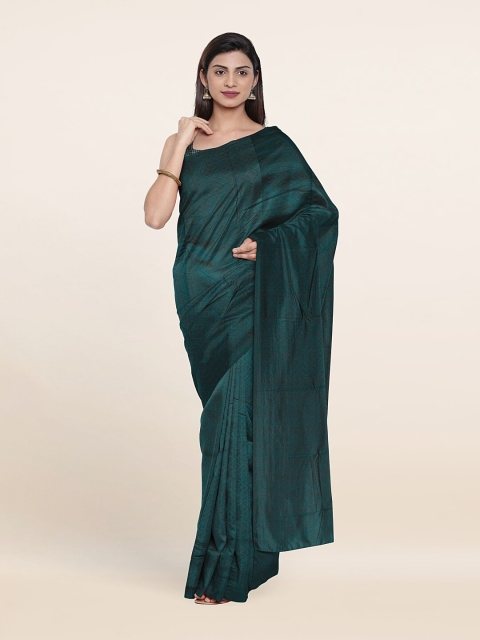 

Pothys Green & Black Woven Design Art Silk Saree