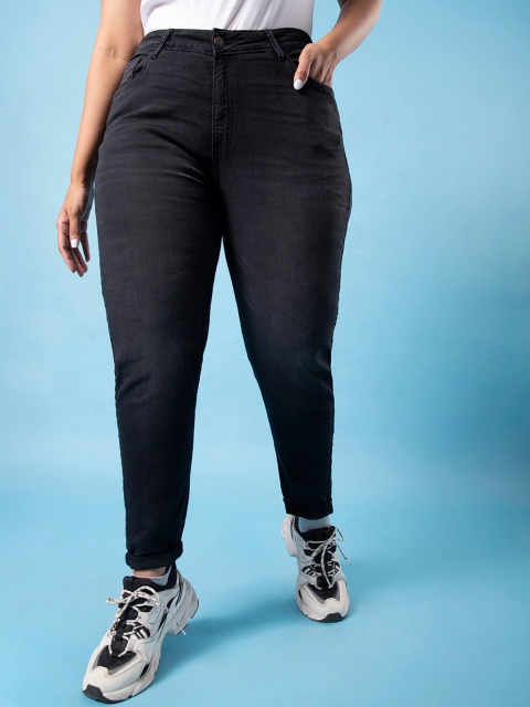 

Instafab Plus Women Black Jean Skinny Fit Light Fade Stretchable Jeans