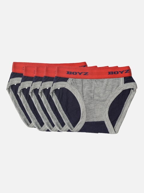 

TINY HUG Boys Grey Melange Briefs