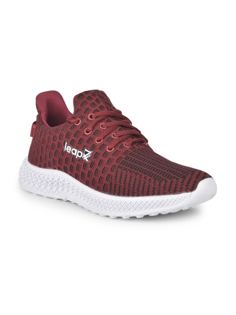 

Liberty Men Maroon & White Mesh Running Non-Marking Shoes