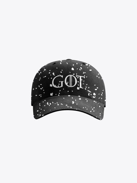 

Status Quo Men Black & White Printed Baseball Cap