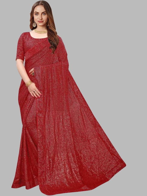 

Fashion Basket Women Red Embellished Saree Blouse