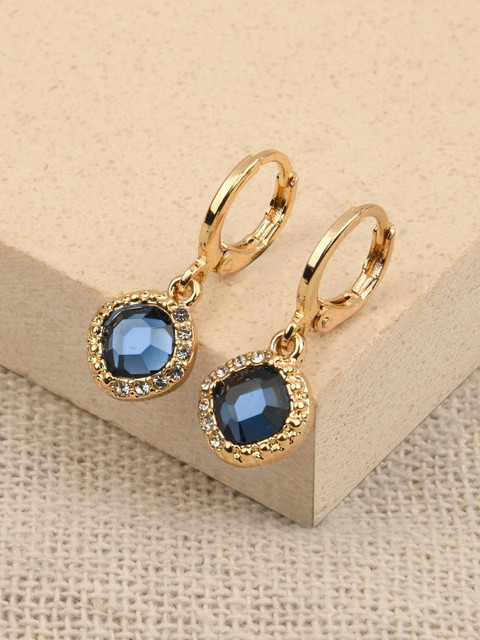 

Accessorize Women Blue Circular Drop Earrings