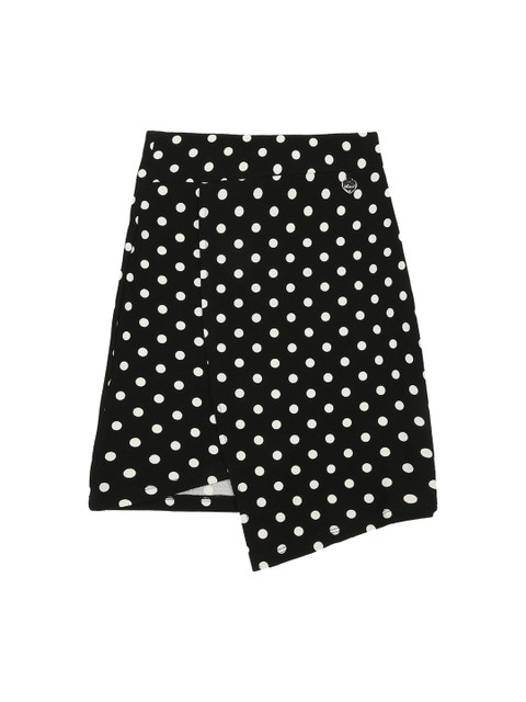 

Actuel Girls Black & White Polka Dot Layered Skirt