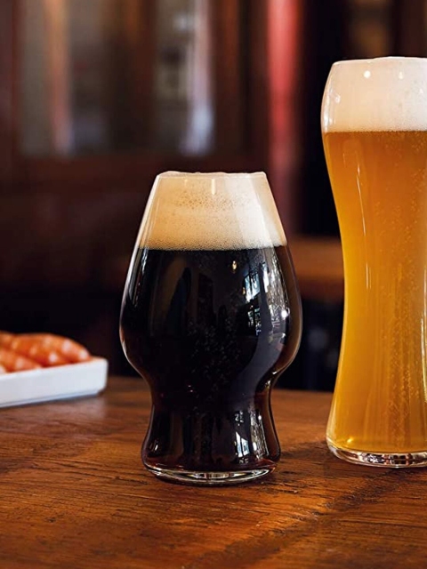 

INCRIZMA Set of 2 Transparent Solid Beer Glasses