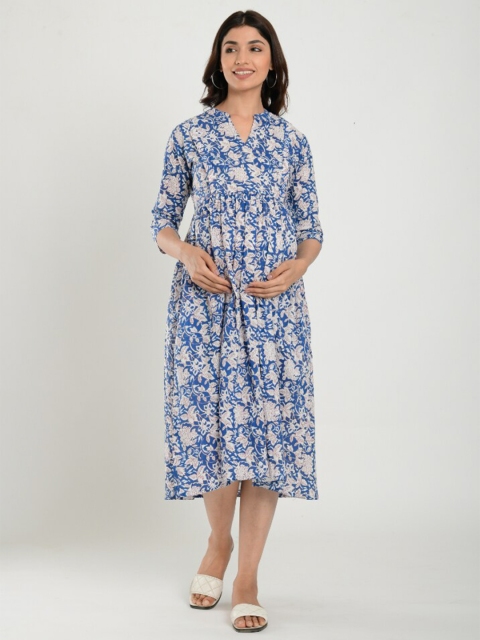 

CRAFIQA Blue Printed Nightdress