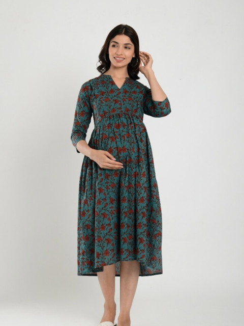 

CRAFIQA Blue Printed Nightdress
