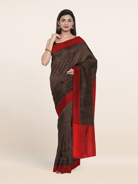 

Pothys Black Zari Supernet Saree