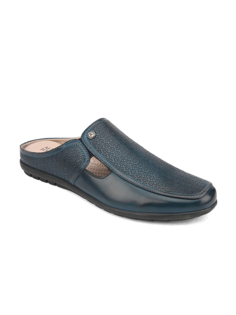 

Alberto Torresi Men Blue Textured Mules