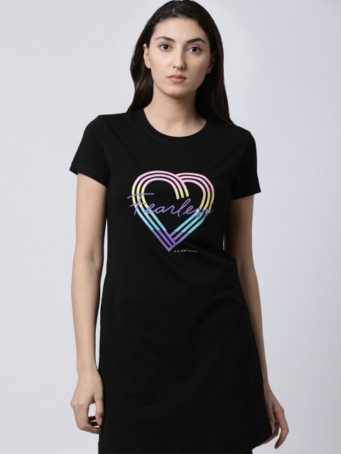 

GOLDSTROMS Black T-shirt Dress