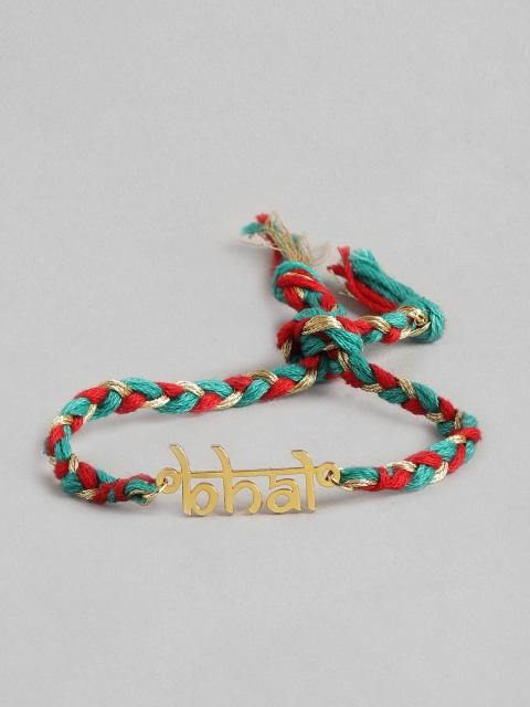 

Pipa Bella Red & Blue Braided Indi Script Bhai Rakhi