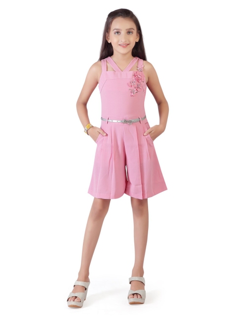 

Tiny Girl Girls Pink Printed Jumpsuit