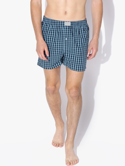 

Aeropostale Blue & Black Checked Boxers AE6457469