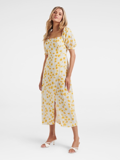 

Forever New Multicoloured Floral A-Line Midi Dress, Multi