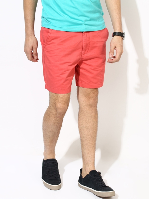 

Aeropostale Men Coral Red Shorts
