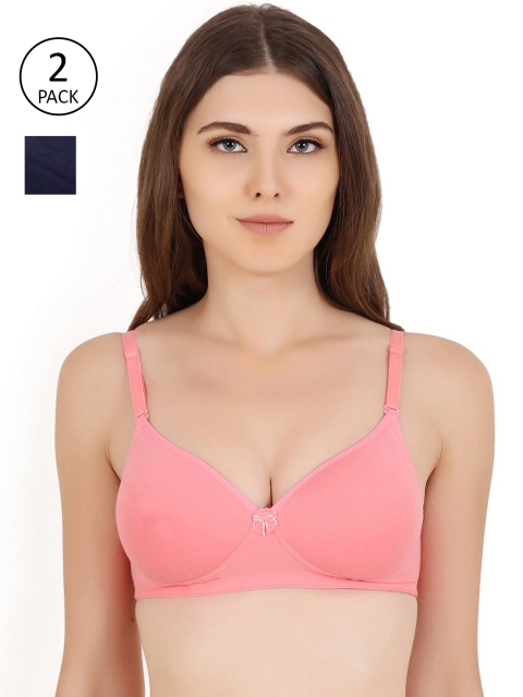 

Floret Rose & Navy Blue Bra Heavily Padded