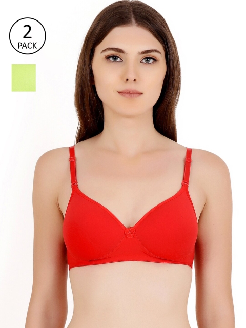

Floret Red & Green Bra Heavily Padded
